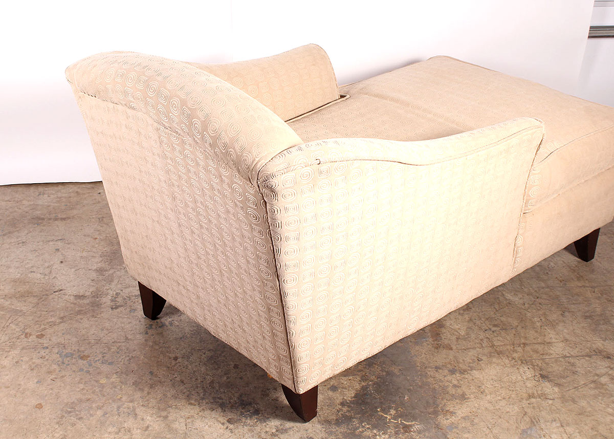 Contemporary Beige Chaise Lounge