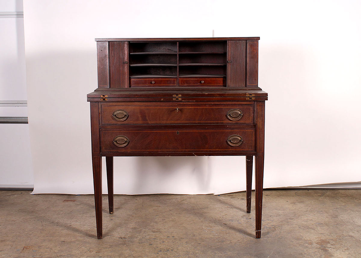 Early 20th Century Maddox Tables Mahogany Writing Desk