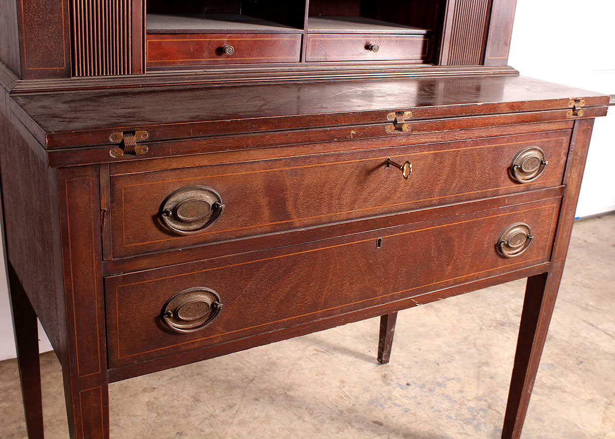 Early 20th Century Maddox Tables Mahogany Writing Desk