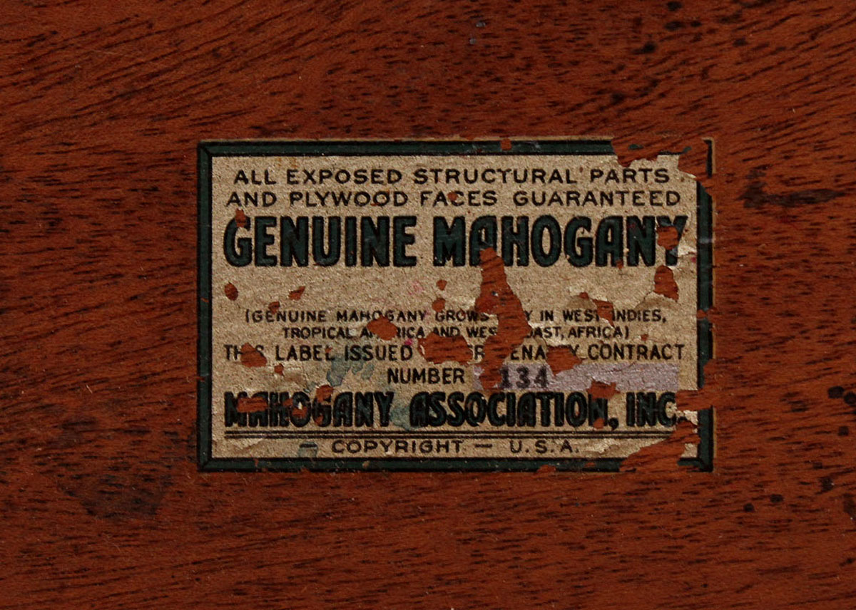 Early 20th Century Maddox Tables Mahogany Writing Desk