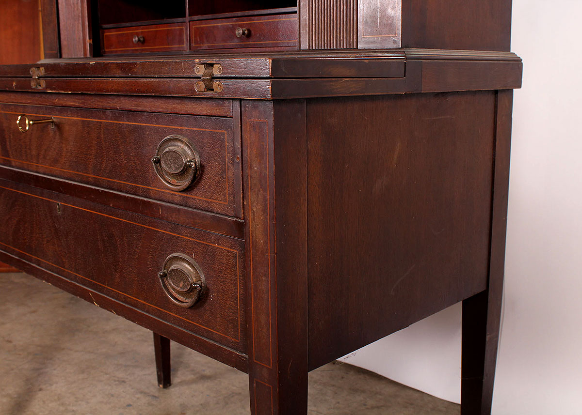 Early 20th Century Maddox Tables Mahogany Writing Desk