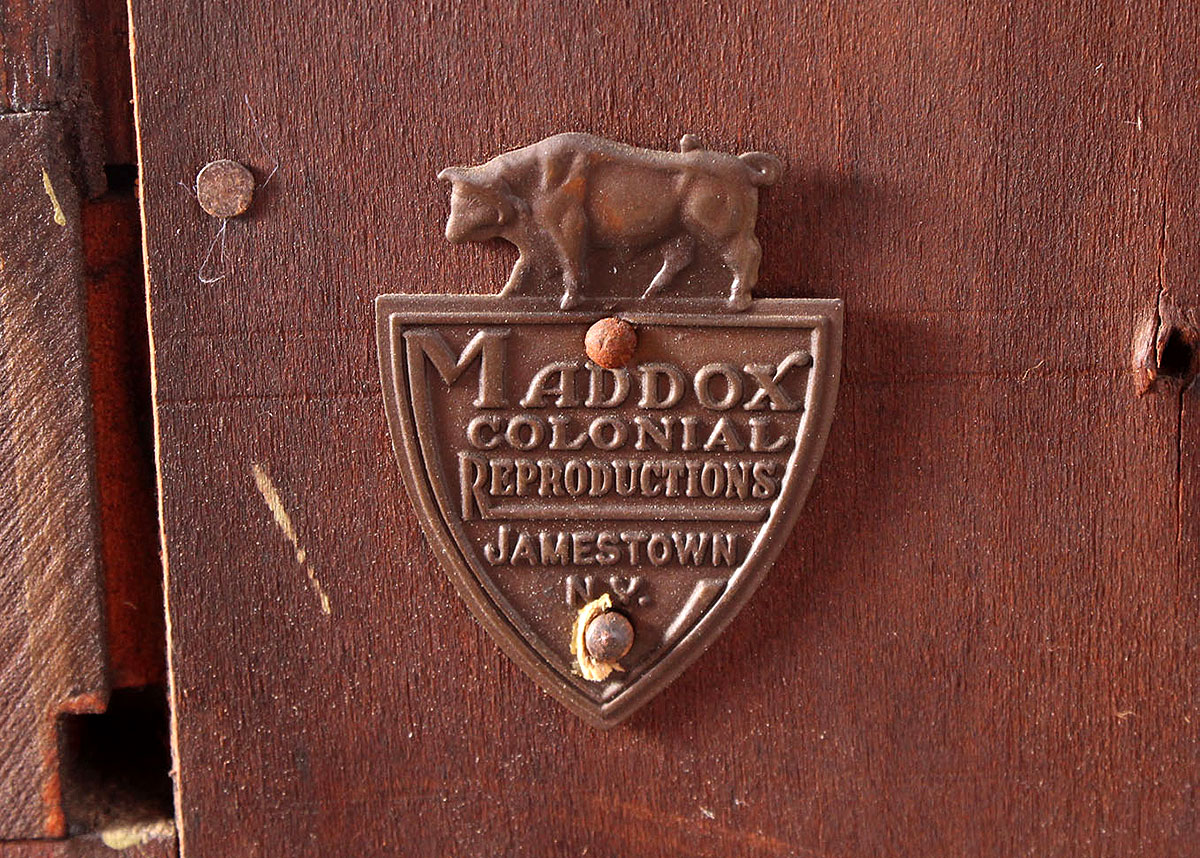 Early 20th Century Maddox Tables Mahogany Writing Desk
