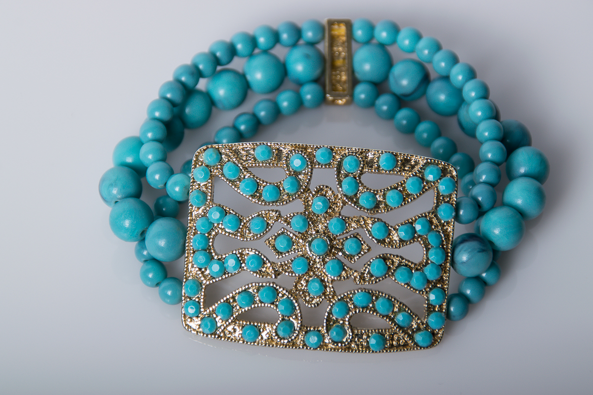 Faux Turquoise Costume Jewelry Set