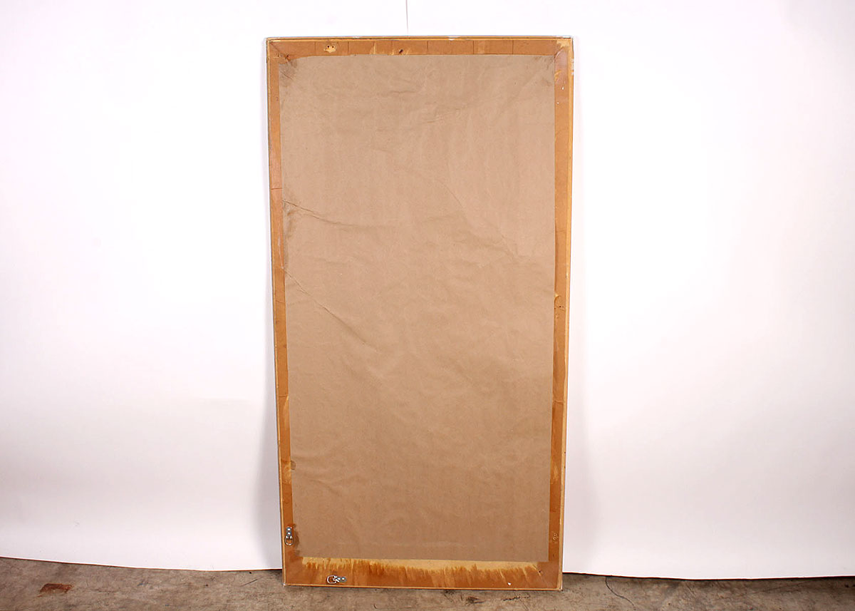 White Textured Framed Wall Mirror