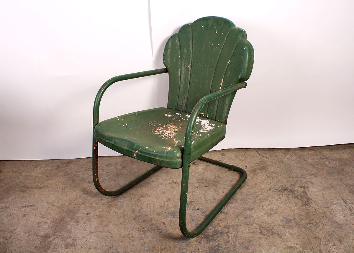 Mid Century Modern Metal Patio Chairs