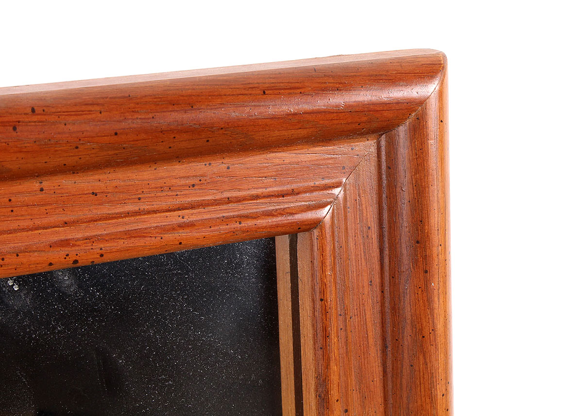 Framed Cherry Colored Mirror