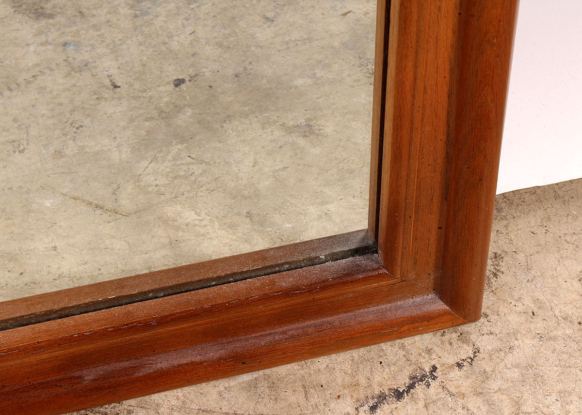 Framed Cherry Colored Mirror