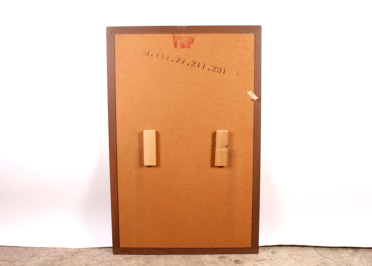 Framed Cherry Colored Mirror