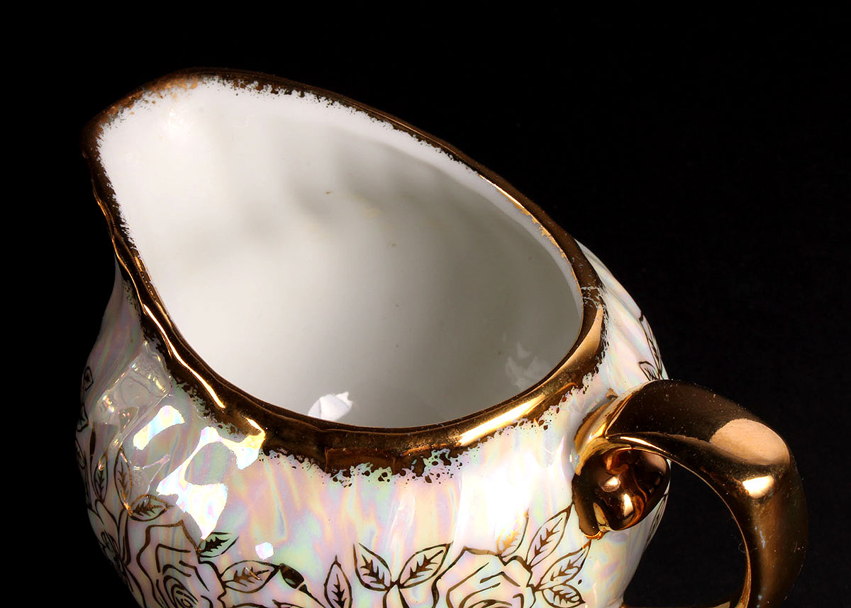 Kudo Toki "Fancy China" Lusterware Tea Set