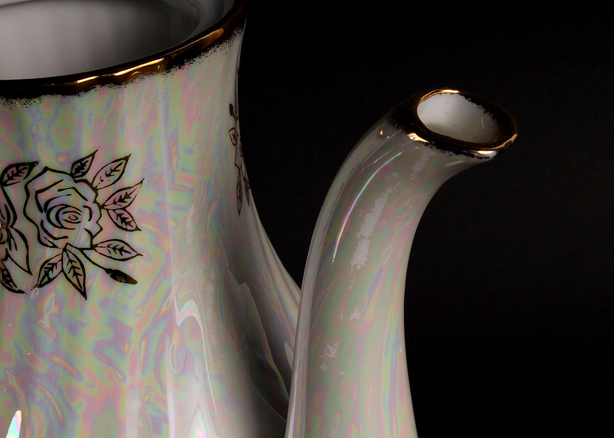 Kudo Toki "Fancy China" Lusterware Tea Set