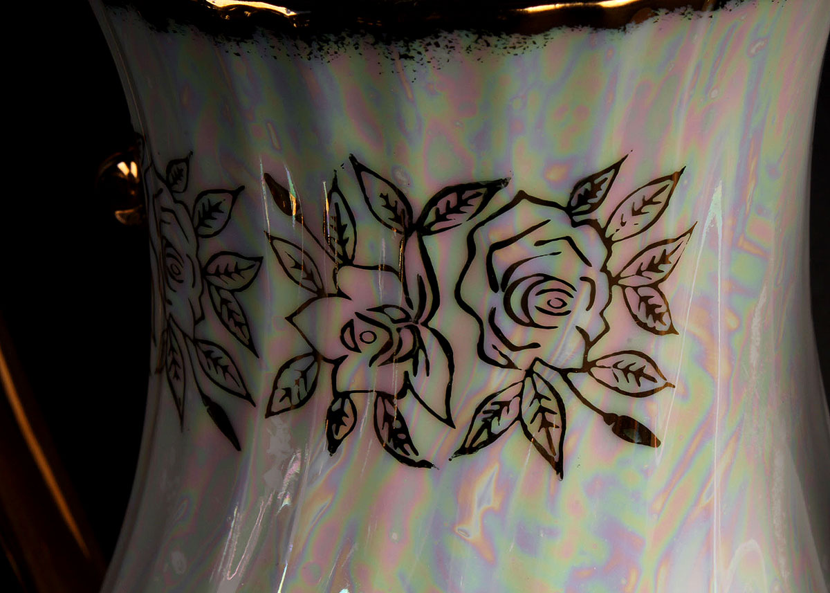 Kudo Toki "Fancy China" Lusterware Tea Set