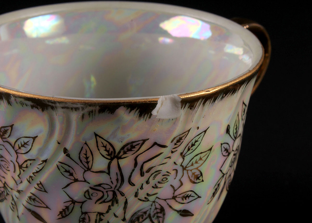 Kudo Toki "Fancy China" Lusterware Tea Set