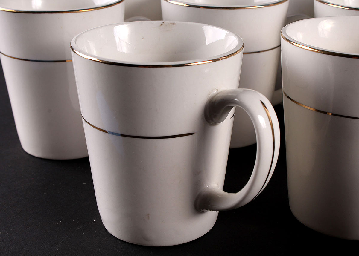 Gibson White and Gold Luster China Set