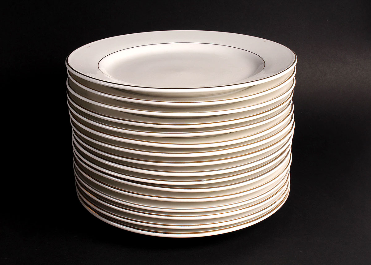 Gibson White and Gold Luster China Set