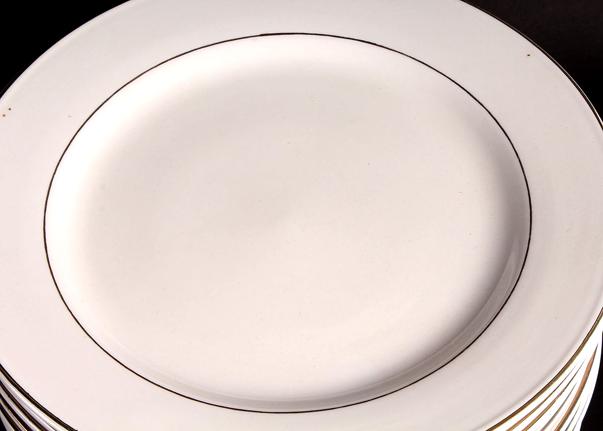 Gibson White and Gold Luster China Set