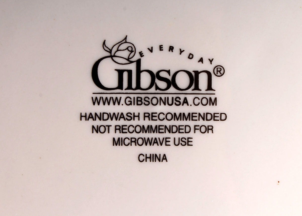 Gibson White and Gold Luster China Set