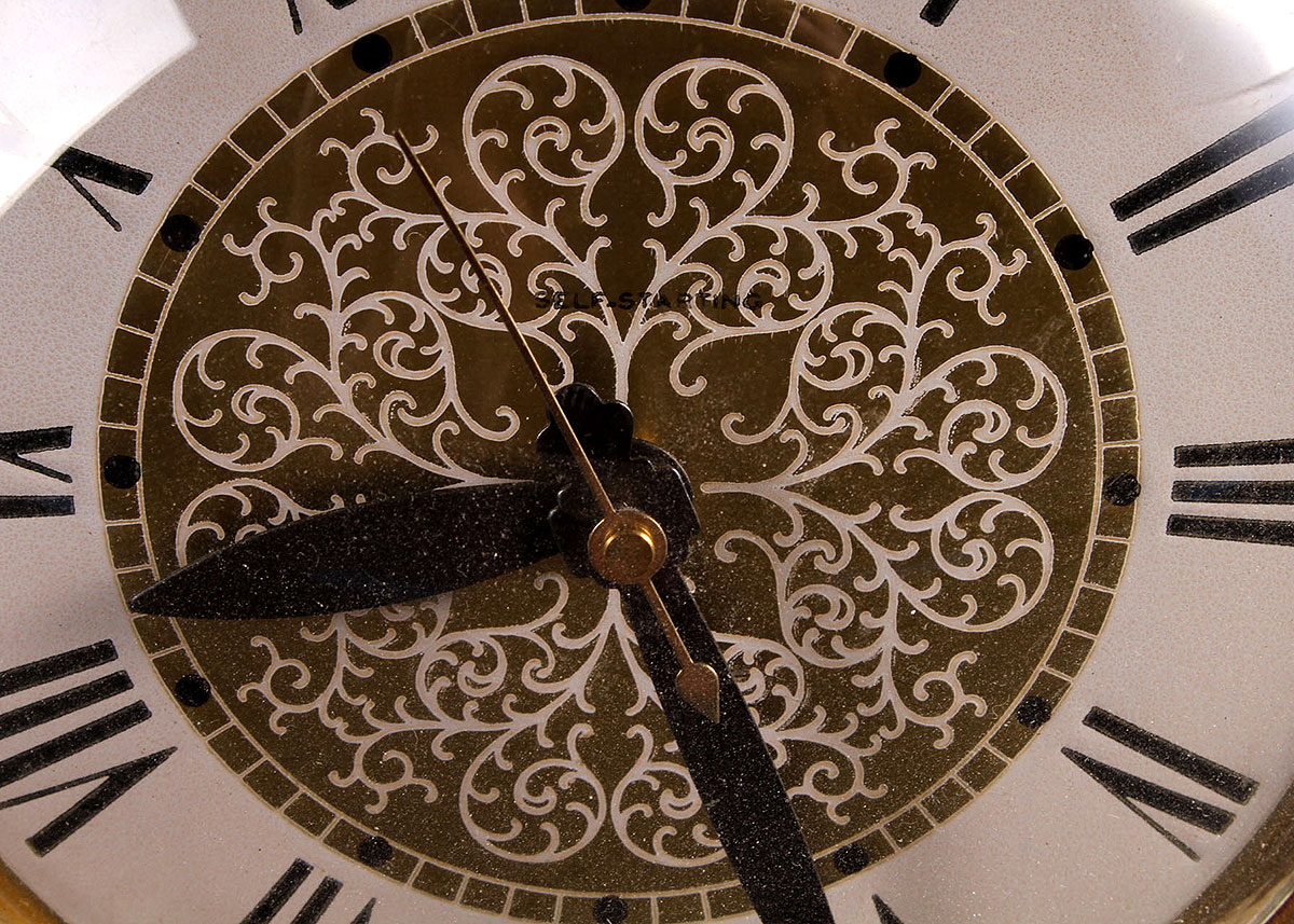 Cultured Marble Mantel Clock