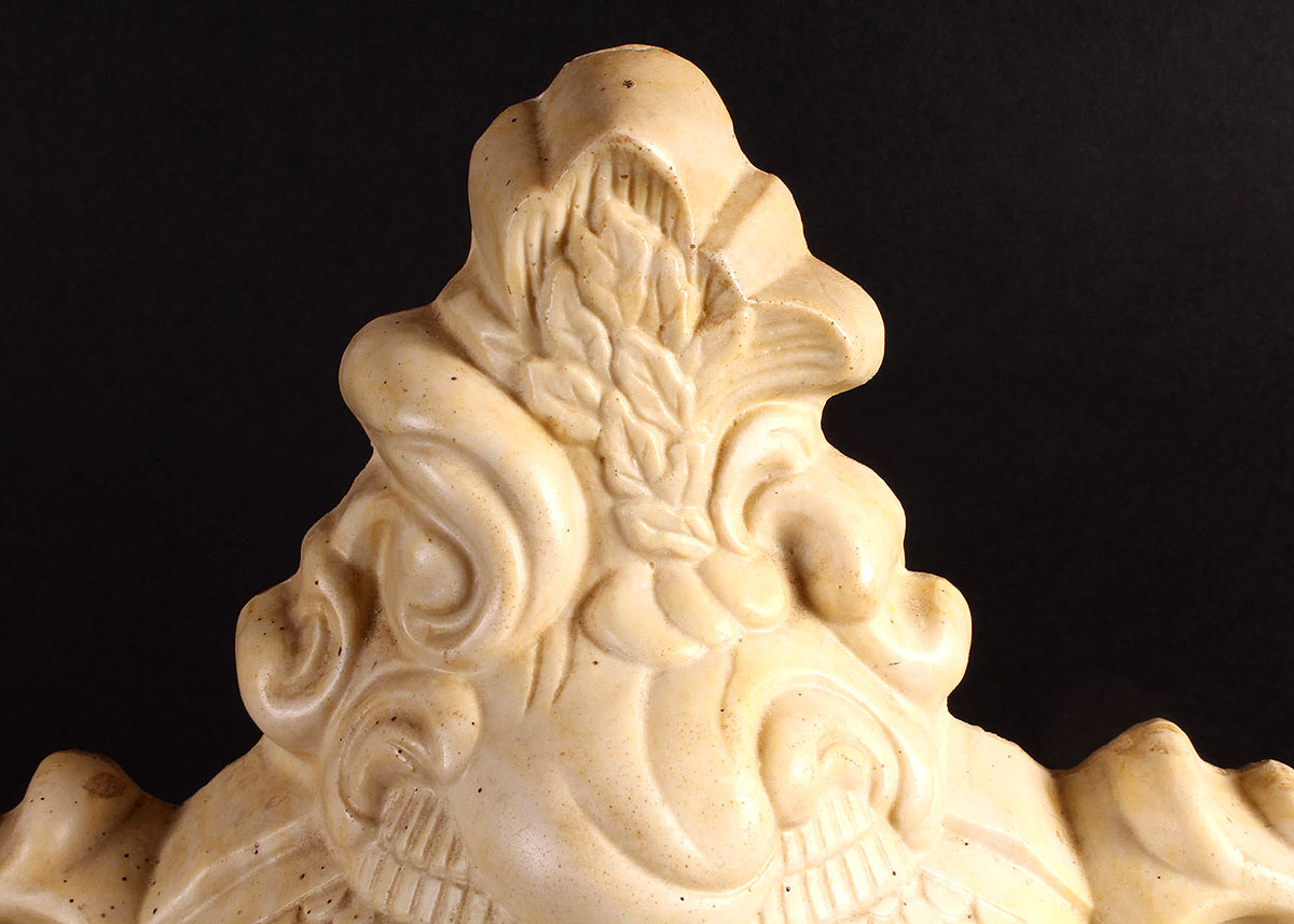 Cultured Marble Mantel Clock