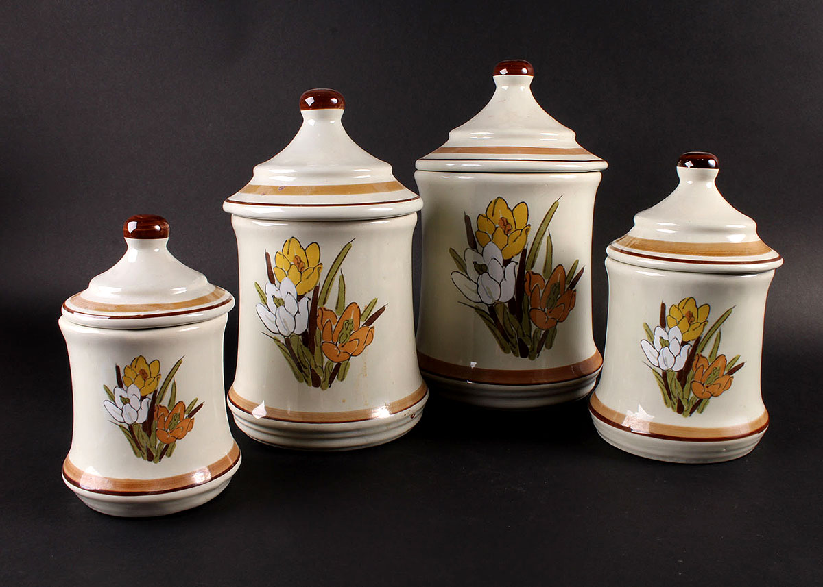 Vintage Ceramic Kitchen Canisters