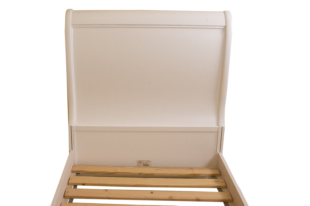 Stanley White Sleigh Twin Bed