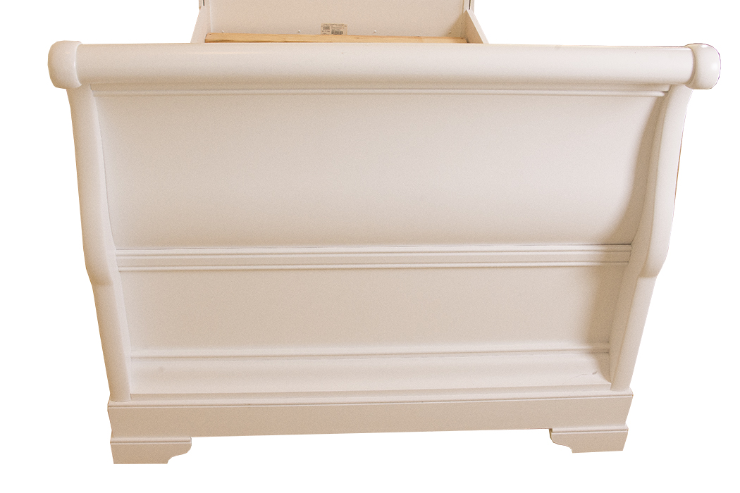 Stanley White Sleigh Twin Bed