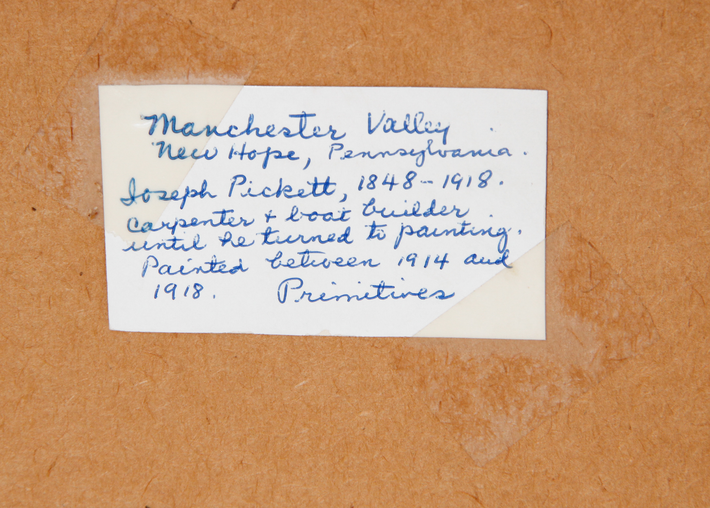 Joseph Pickett "Manchester Valley" Print on Cardboard