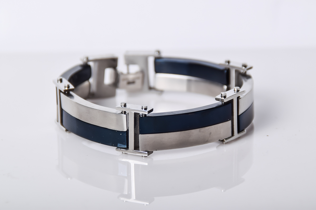 Driving Force Stainless Steel Men's Bracelet