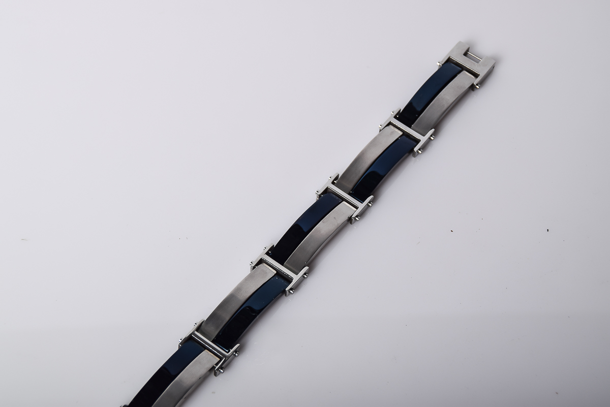 Driving Force Stainless Steel Men's Bracelet