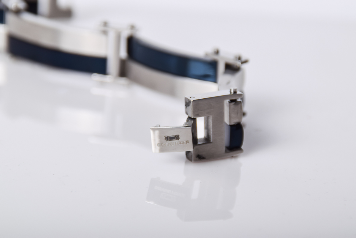 Driving Force Stainless Steel Men's Bracelet