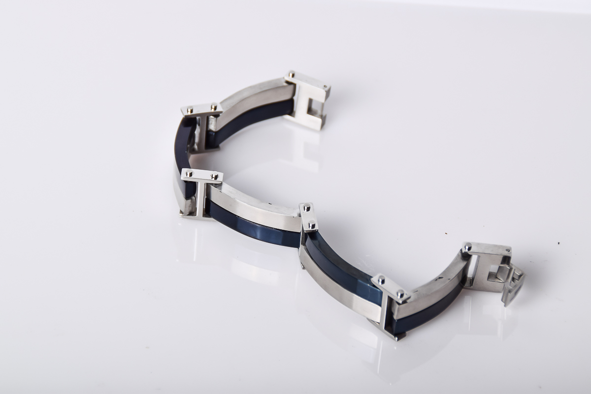 Driving Force Stainless Steel Men's Bracelet