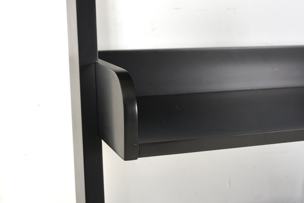 Pottery Barn Black Leaning Wall Shelves