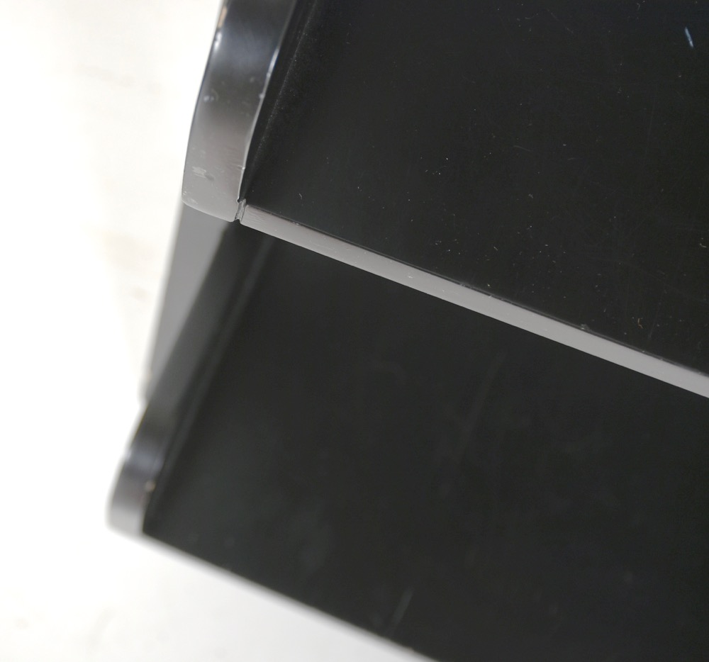 Pottery Barn Black Leaning Wall Shelves