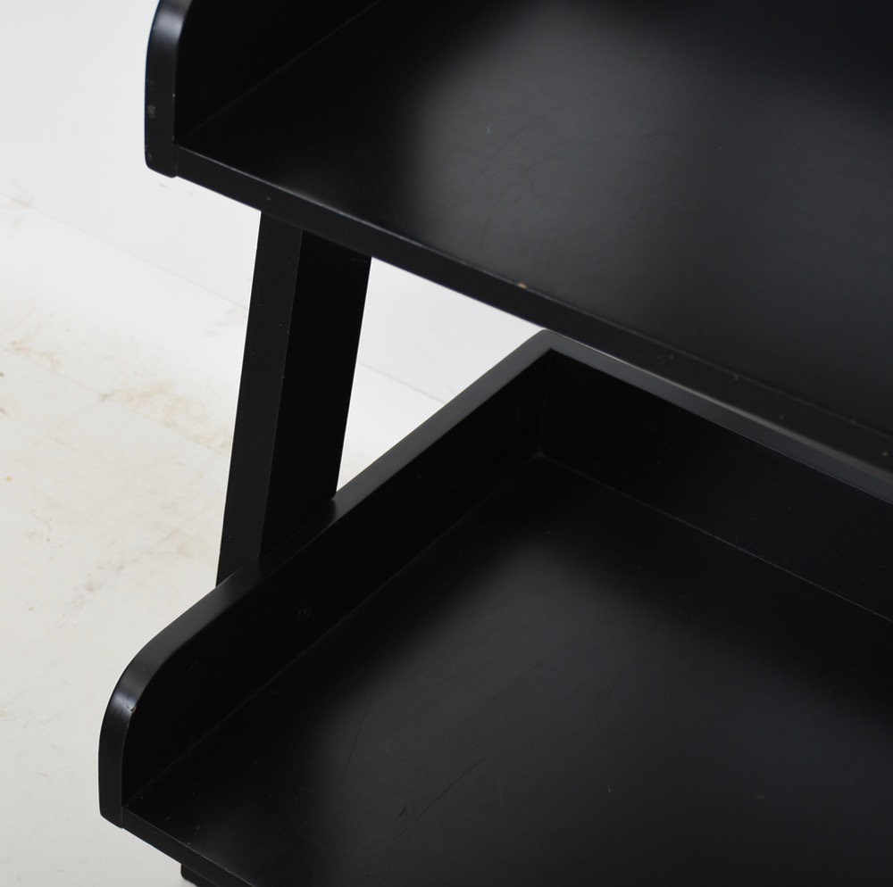 Pottery Barn Black Leaning Wall Shelves