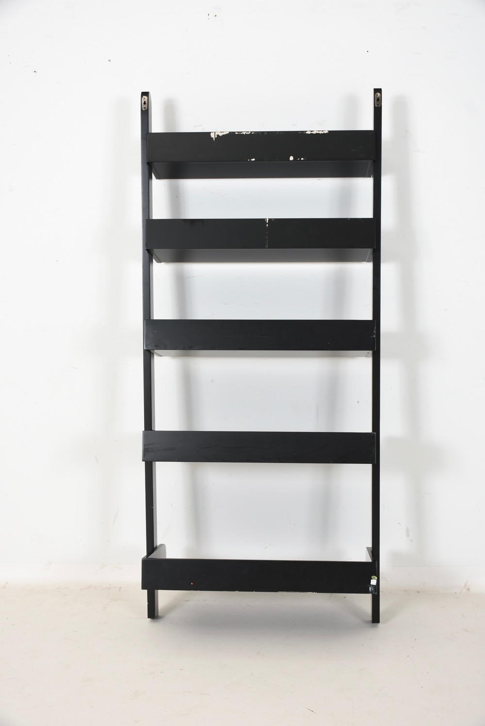 Pottery Barn Black Leaning Wall Shelves