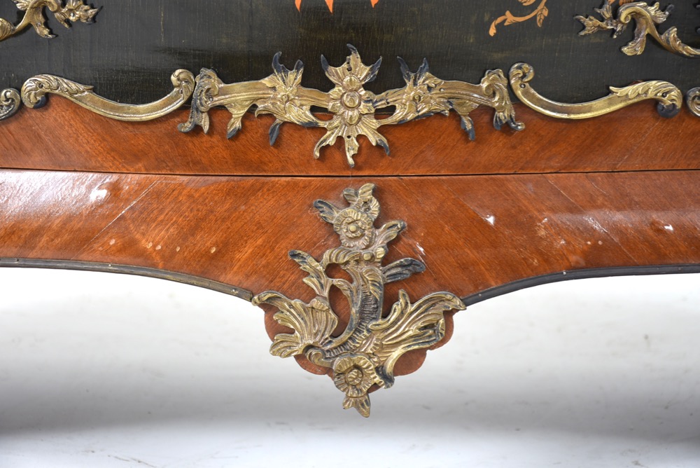 Louis XV Reproduction Marble Top Bombay Chest