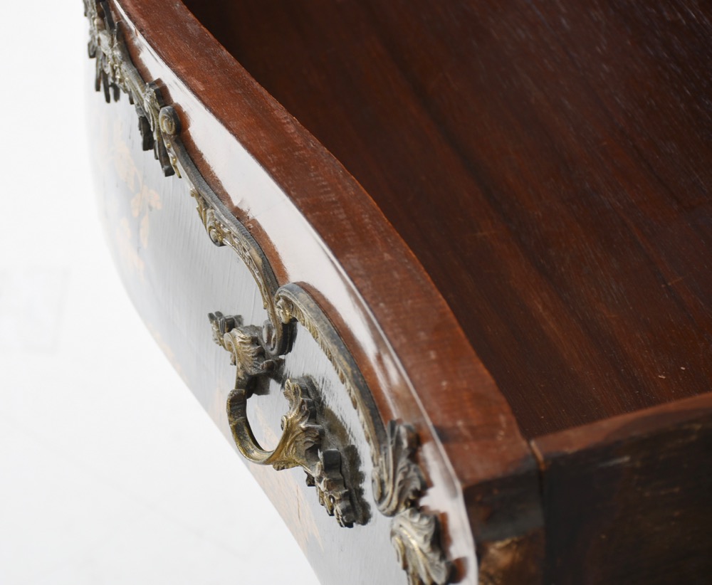 Louis XV Reproduction Marble Top Bombay Chest