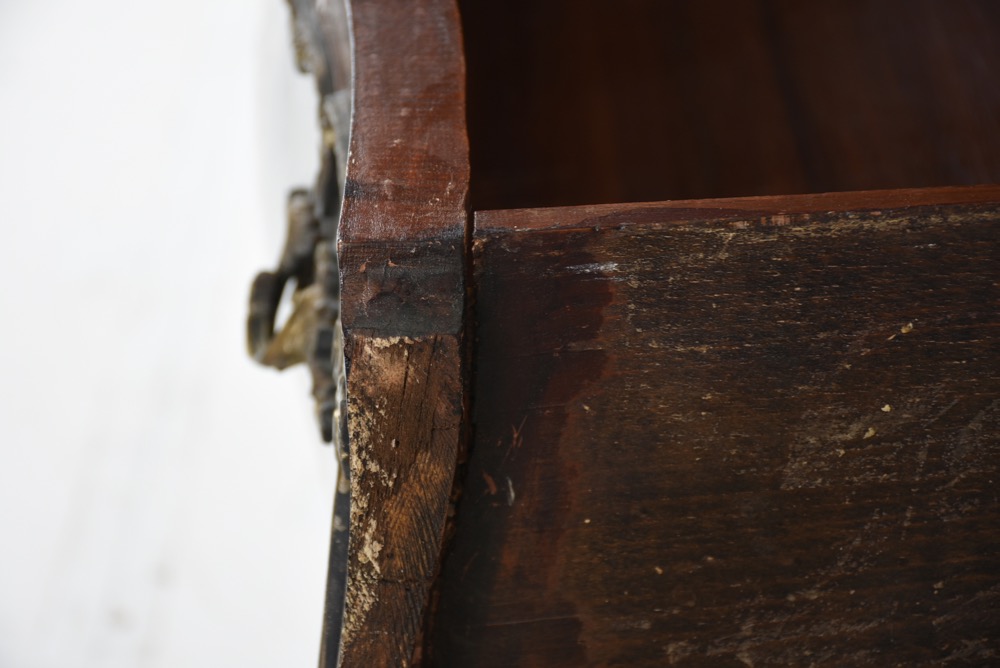 Louis XV Reproduction Marble Top Bombay Chest