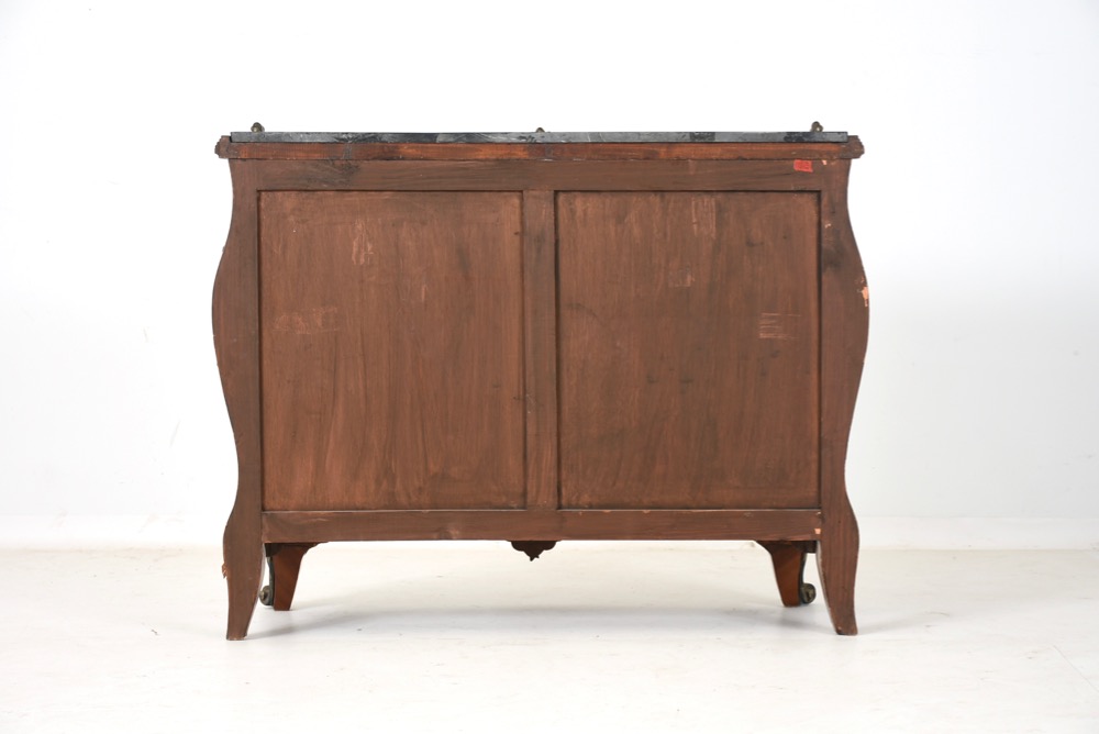Louis XV Reproduction Marble Top Bombay Chest