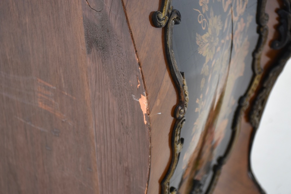 Louis XV Reproduction Marble Top Bombay Chest