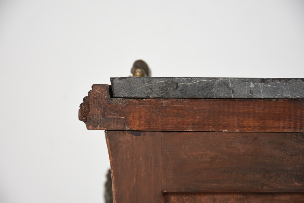 Louis XV Reproduction Marble Top Bombay Chest