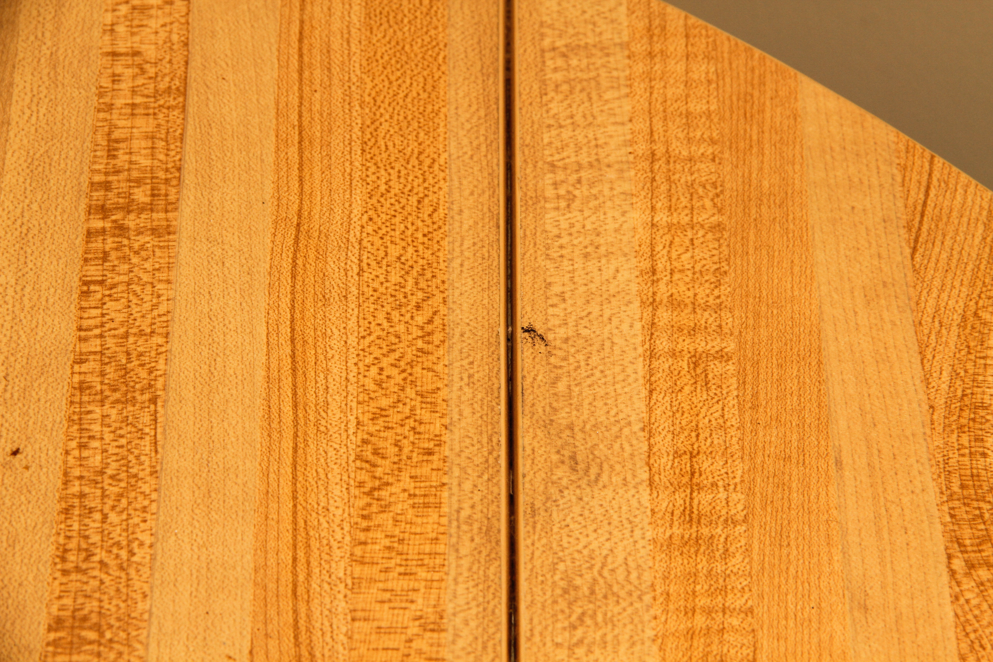 Modern Faux Wood and Metal Pedestal Table