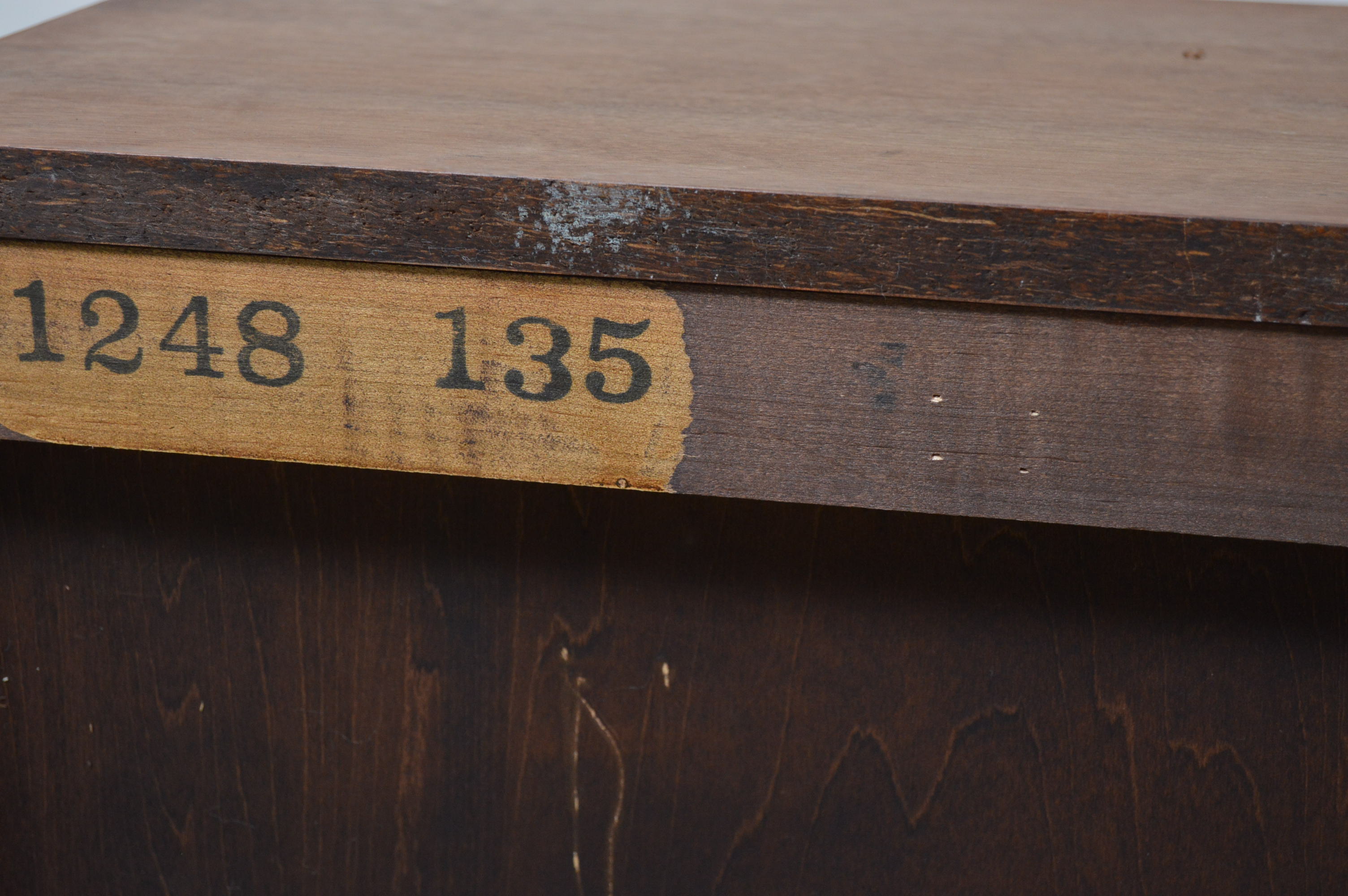 Sliding Teak Wood Wall Cabinet and Shelf