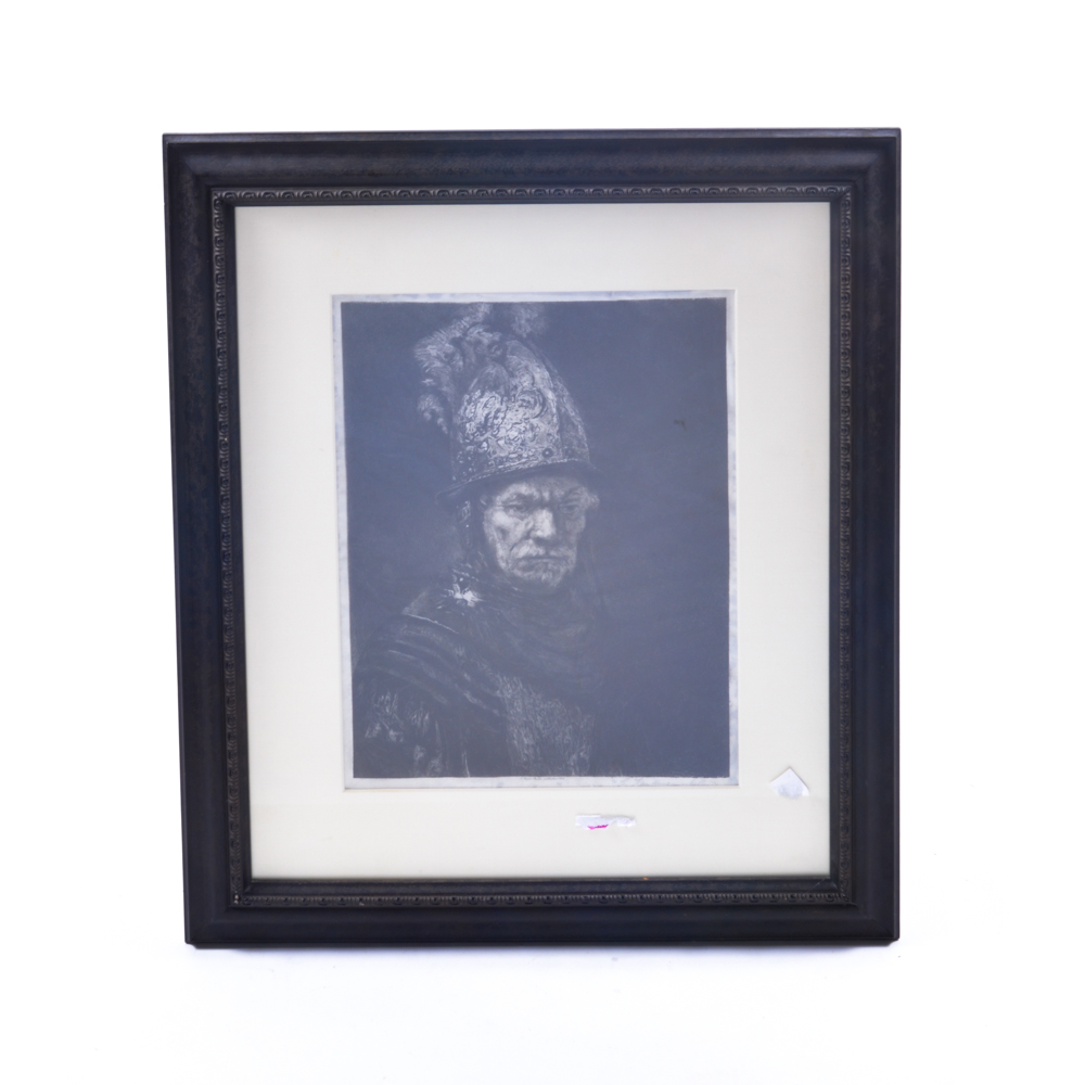 1902 Reproduction of "Man with the Golden Helmet" After Rembrandt