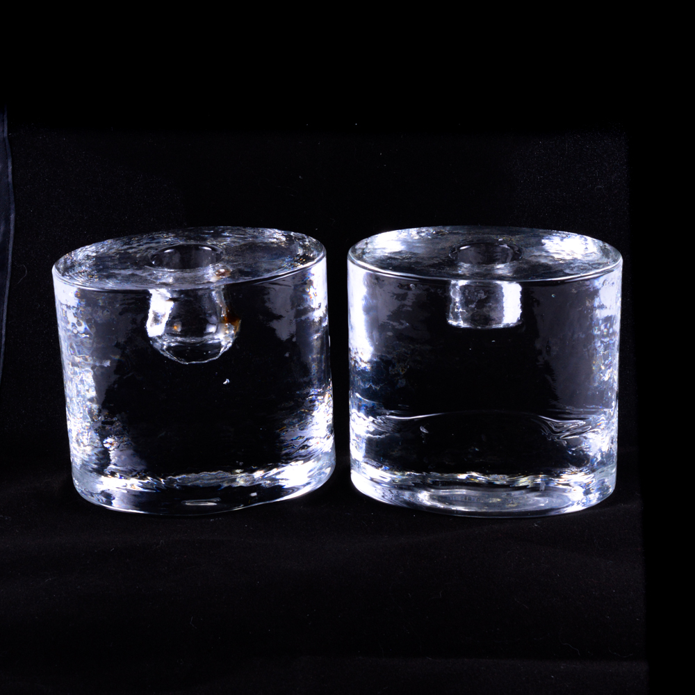 Powell & Hyde Cable Car Music Box with Glass Candlestick Holders