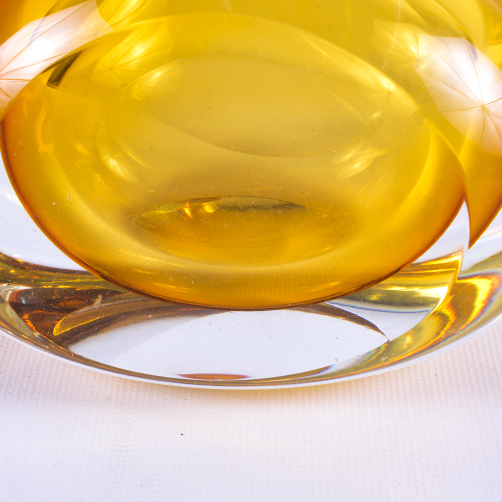 Large Amber Glass Perfume Bottle