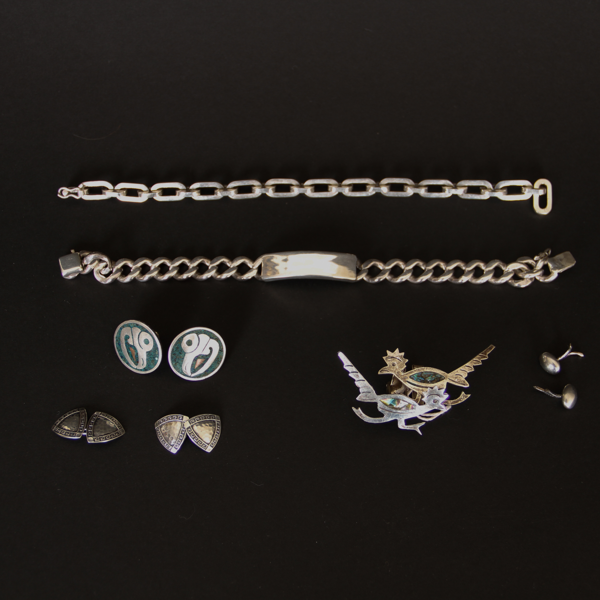 Sterling Cuff Links and Men's Bracelets