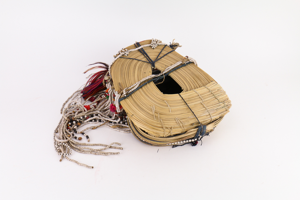 Southeast Asian Headdress with Iron Stand