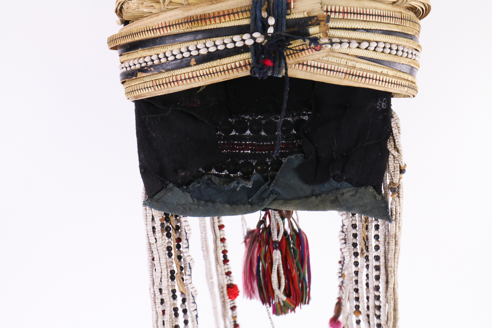 Southeast Asian Headdress with Iron Stand