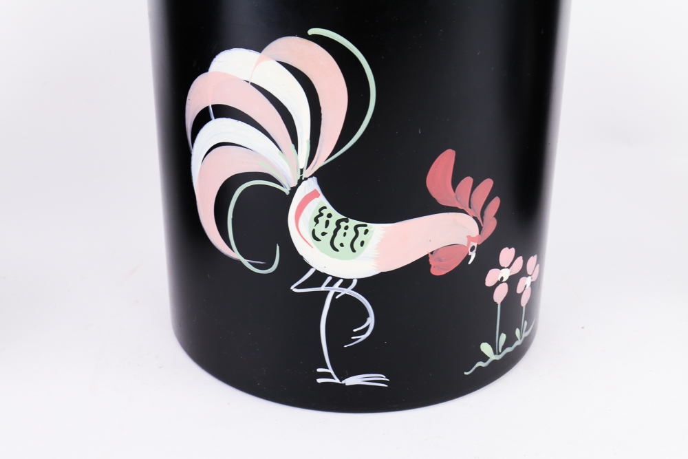 Rooster-Themed Kitchen Canister Set
