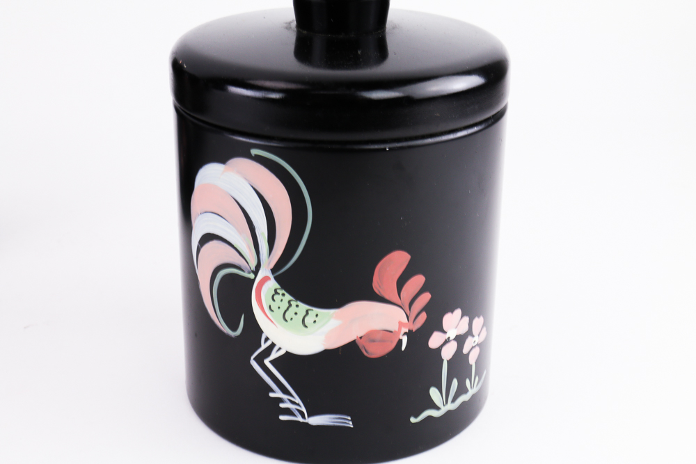 Rooster-Themed Kitchen Canister Set
